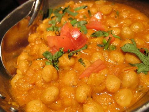 Chana Masala/Garbanzo-Chick Peas in Indian Spices