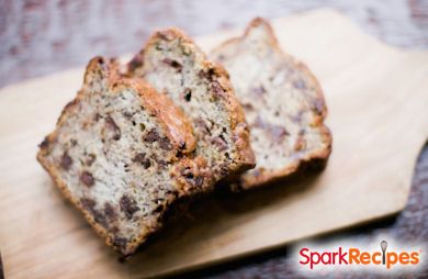 Peanut Butter and Banana Bread with Chocolate Chips