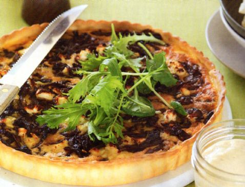 Crustless Red Onion Tart or Frittata