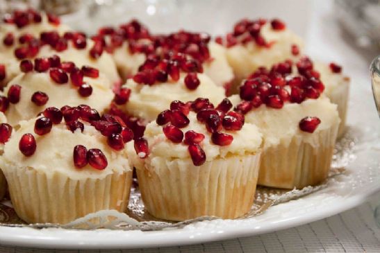 Pomegranate Cupcakes