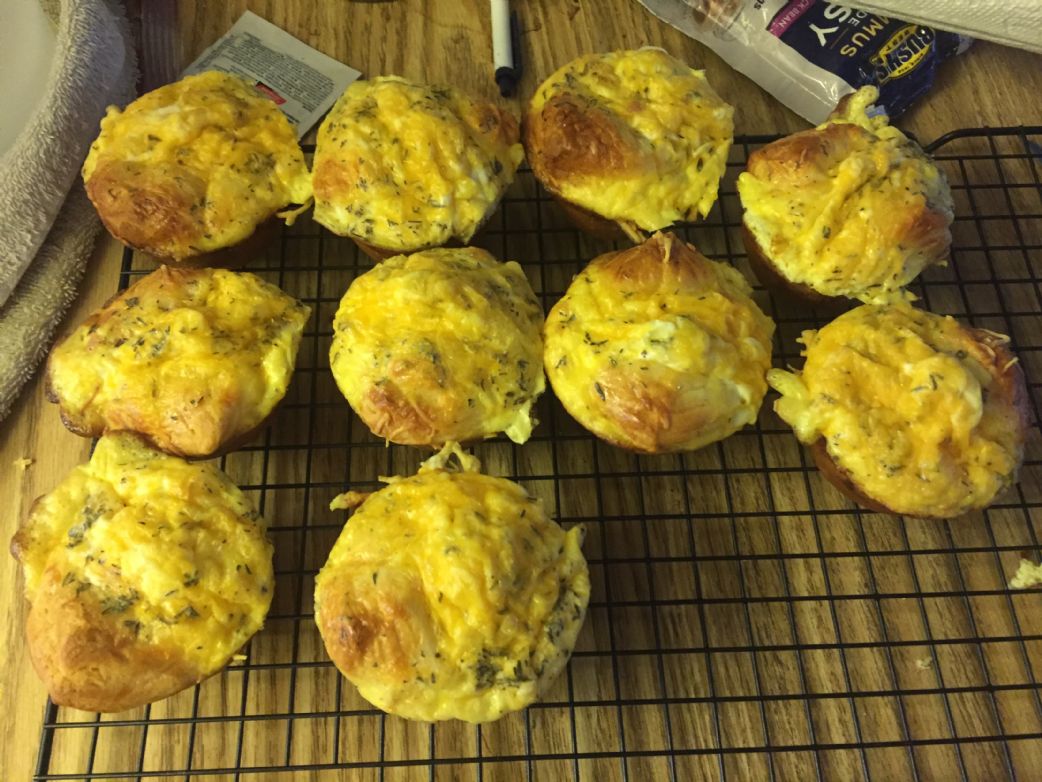 Ham, Cheese, Egg breakfast muffin