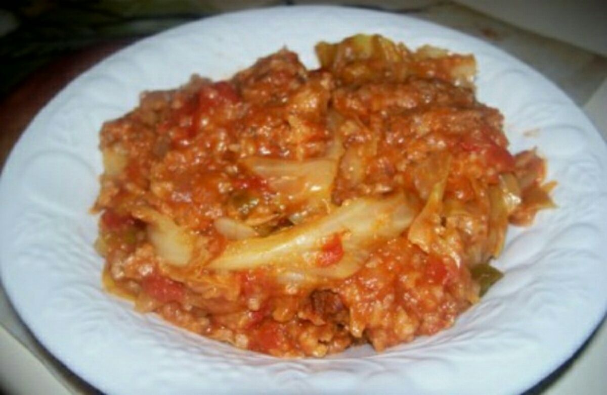 Crockpot unstuffed cabbage casserole