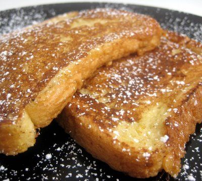 French Toast with Syrup and Powdered Sugar