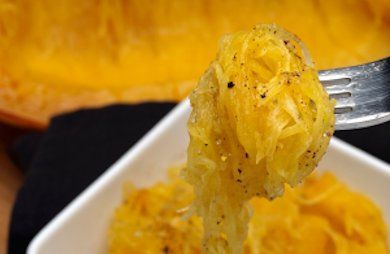 Garlic and Olive Oil Spaghetti Squash