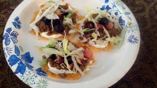 Cheese Crisp Tostada Supreme (low carb)
