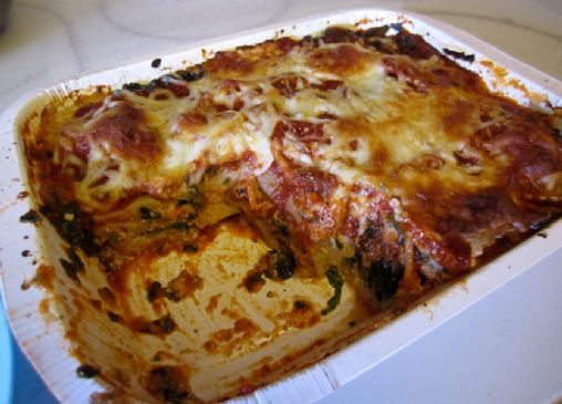 Ravioli and Escarole Lasagna