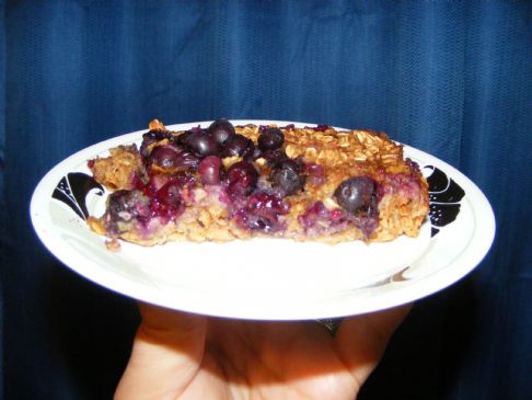 Blueberry and Raisin Baked Oatmeal