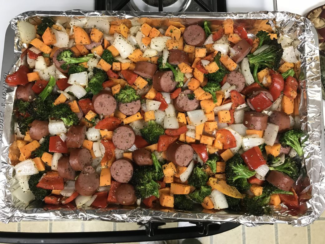 Sheet Pan Sausage and Veggies