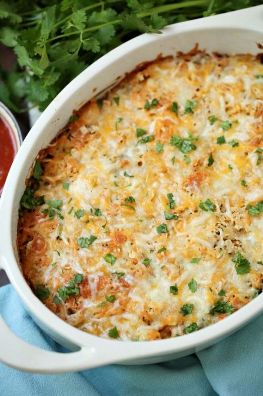 Weight Watcher Chicken Taco Casserole