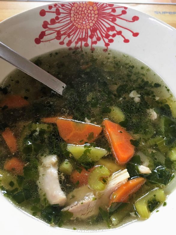 Super Easy Low-Cal Chicken Vegetable Soup