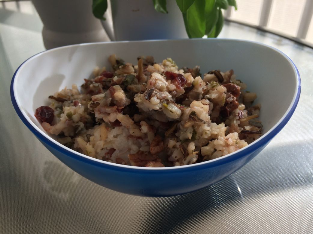 Wild Rice Pilaf with Cranberries and Pecans