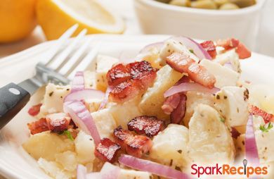 Slow Cooker Bacon and Cheese Potatoes