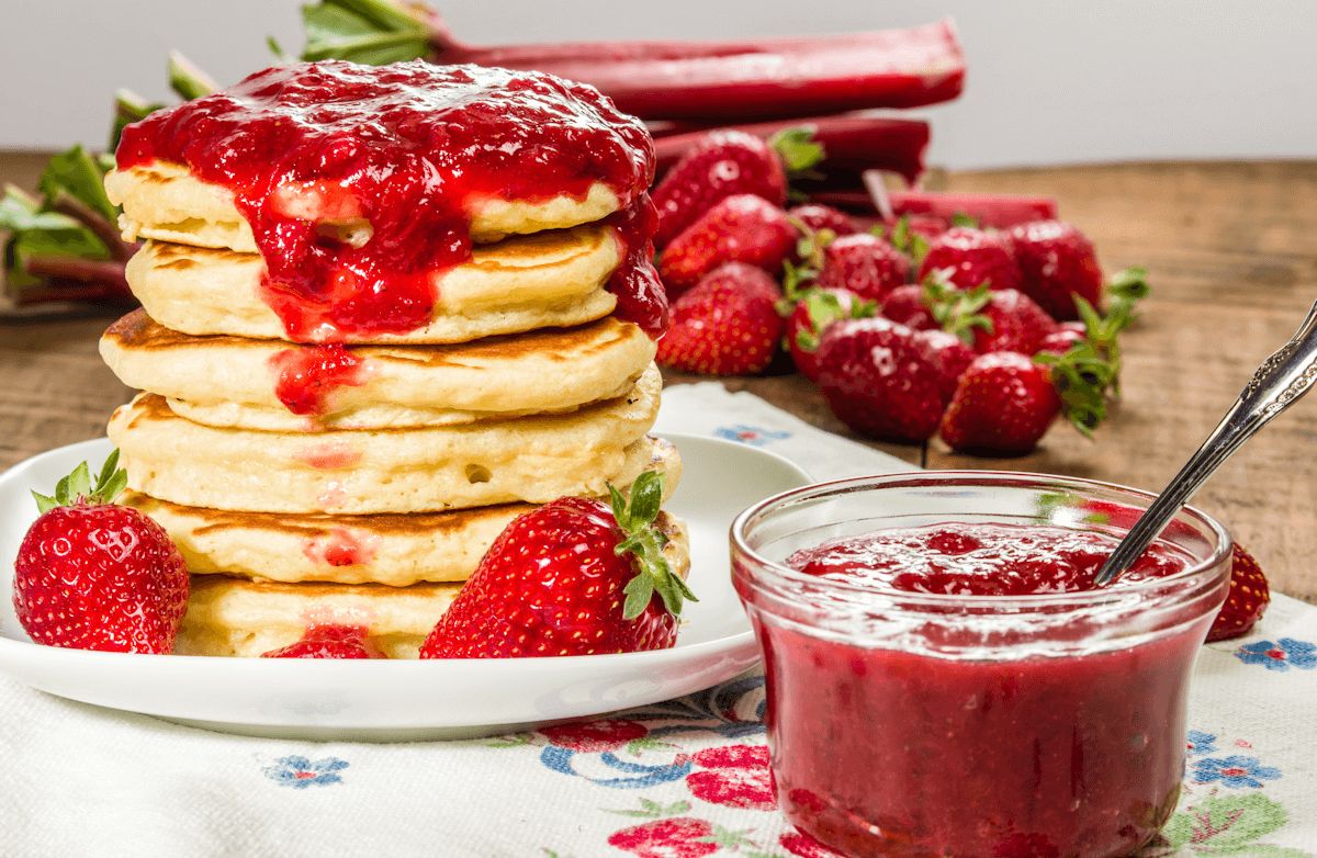 Slow Cooker Strawberry-Rhubarb Conserve