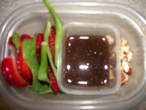 Baby Spinach Salad with Strawberries and Toasted Almonds