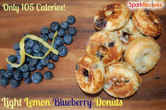 Light Lemon Blueberry Donuts