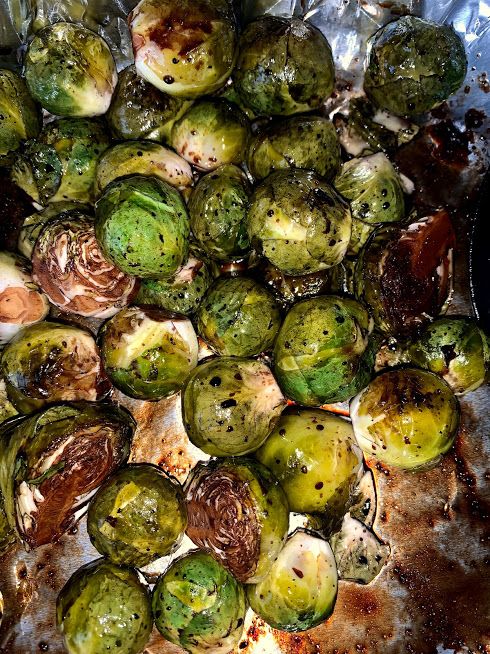 OVEN ROASTED BRUSSEL SPROUTS