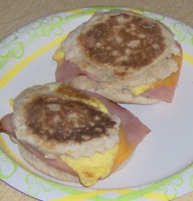 Ham, Egg, and Cheese English Muffin
