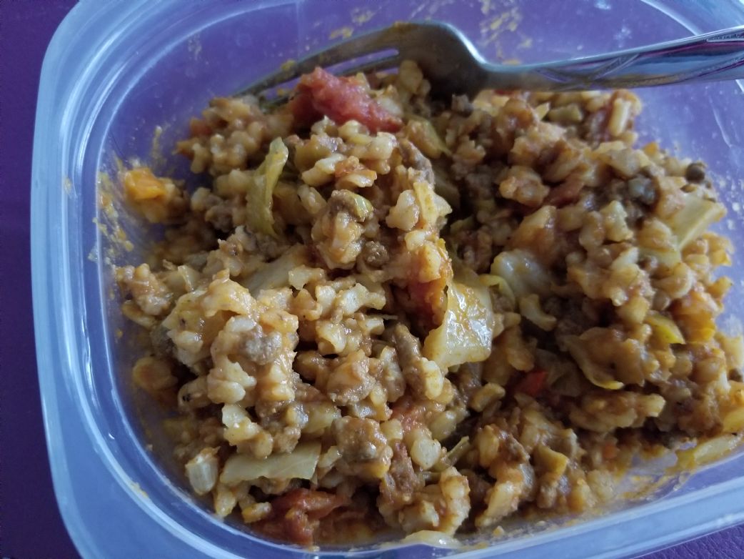 Cajun Cabbage Roll Casserole