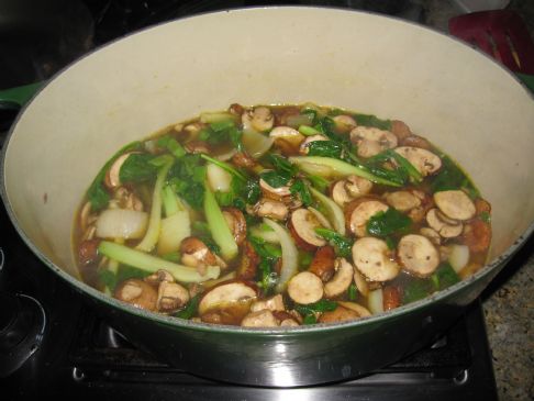Mushroom and Bok Choy Soup