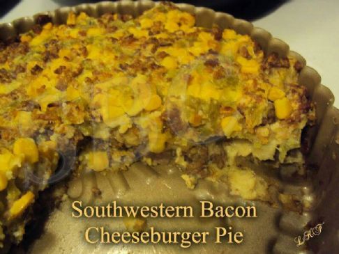 Southwestern Bacon Cheeseburger Pie