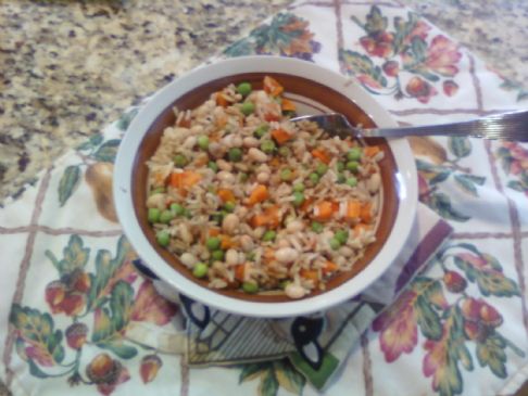 Carly's Brown Rice, Veggie and Bean Bowl