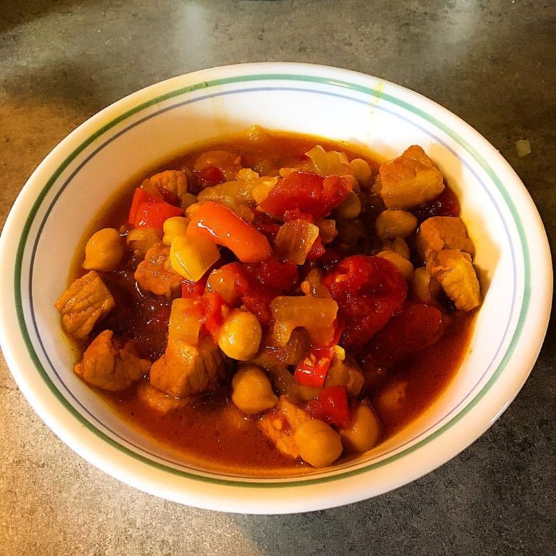 Pork and Chickpea Curry Stew