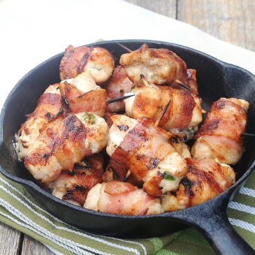 Bacon-Wrapped Jalapeno Chicken Bites (Low-Carb)