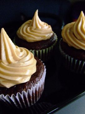Peanut Butter Truffle Filled Chocolate Cupcakes