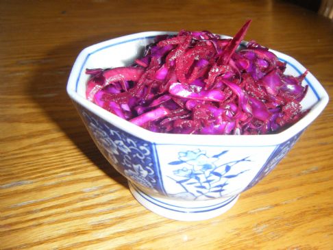 Beautiful Purple Vegetable Slaw