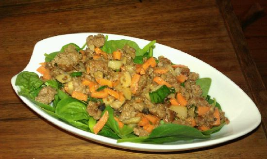 Ground Turkey Deconstructed Lettuce Wraps