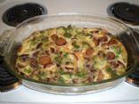 Turkey Kielbasa and Egg Strata