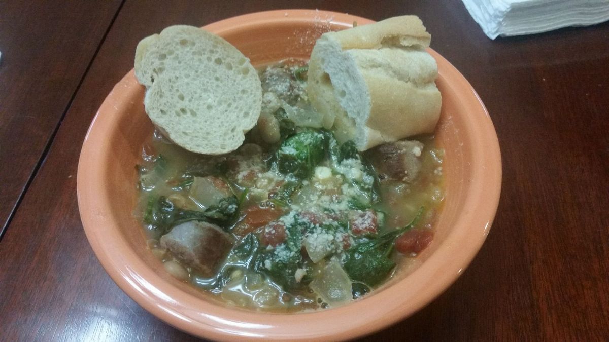 Spicy Sausage and White Bean Soup