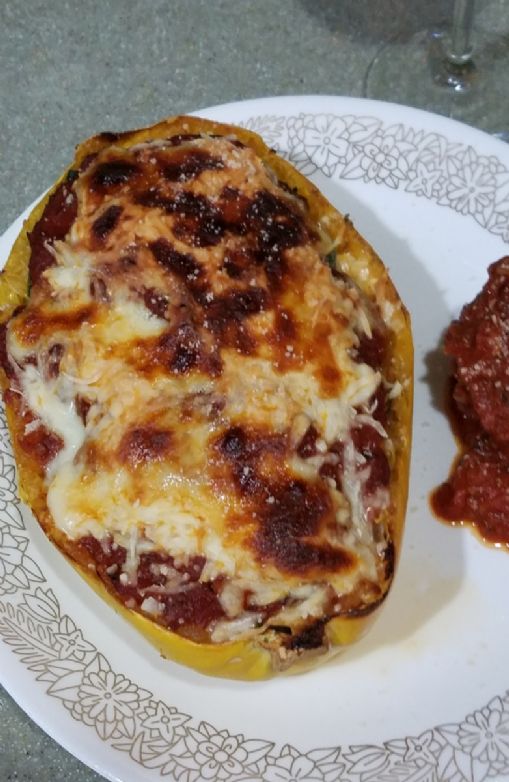 Spaghetti Squash Pizza Bowls