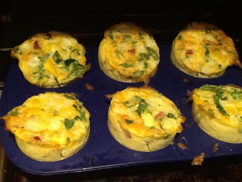 Mini breakfast quiches