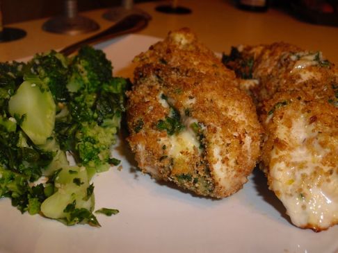 Garlic Spinach and Horseradish Stuffed Chicken