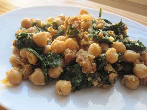 Spinach and Garbanzos