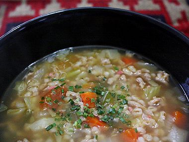 Beef Barley Cabbage Soup