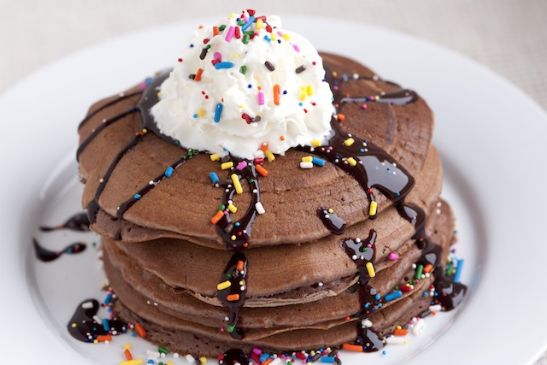 Brownie Batter Pancakes