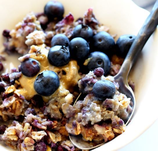 Blueberry Cheesecake Baked Oatmeal