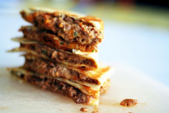 Hungry Girl Cheeseburger Quesadilla