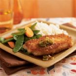 Wasabi and Panko-Crusted Pork with Gingered Soy Sauce