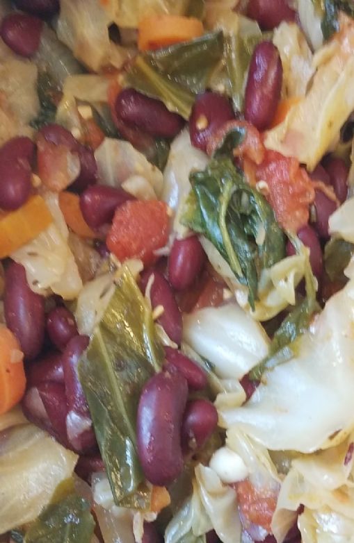 Cabbage Kidney Bean Stew