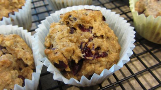 Dairy-Free Oatmeal Craisin Muffins