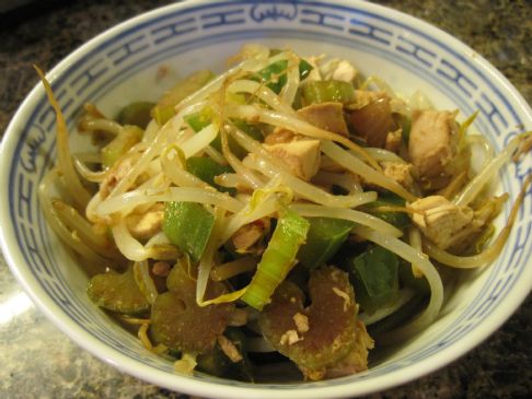 Turkey and Bean Sprouts Stir Fry