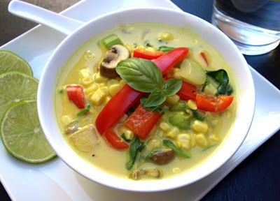 Spicy Thai Curry Corn Soup