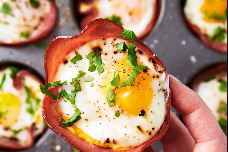 Keto Ham, Cheese and Egg Cups
