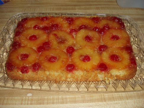 Pinapple upside down cake (healthy)