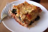 Soy and Dairy Free Cheesy Spinach Lasagna