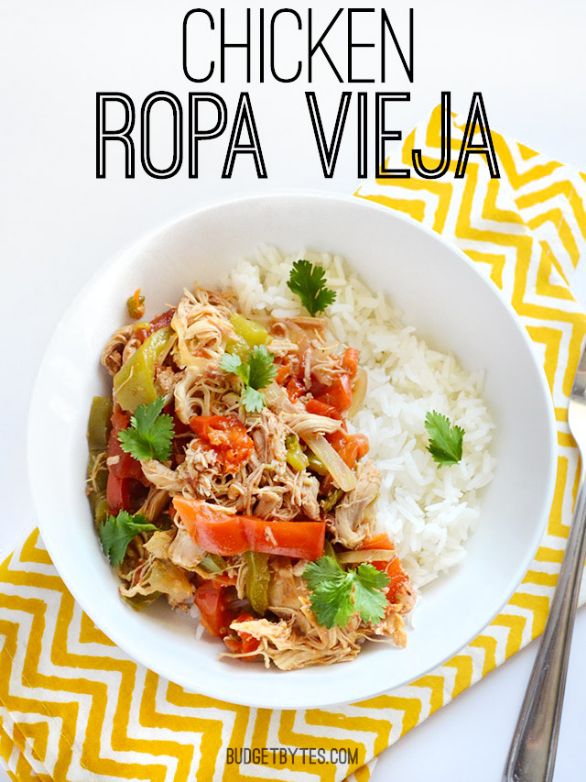 Chicken Ropa Vieja (Slow Cooker)