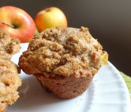 Whole wheat Apple streusel muffin